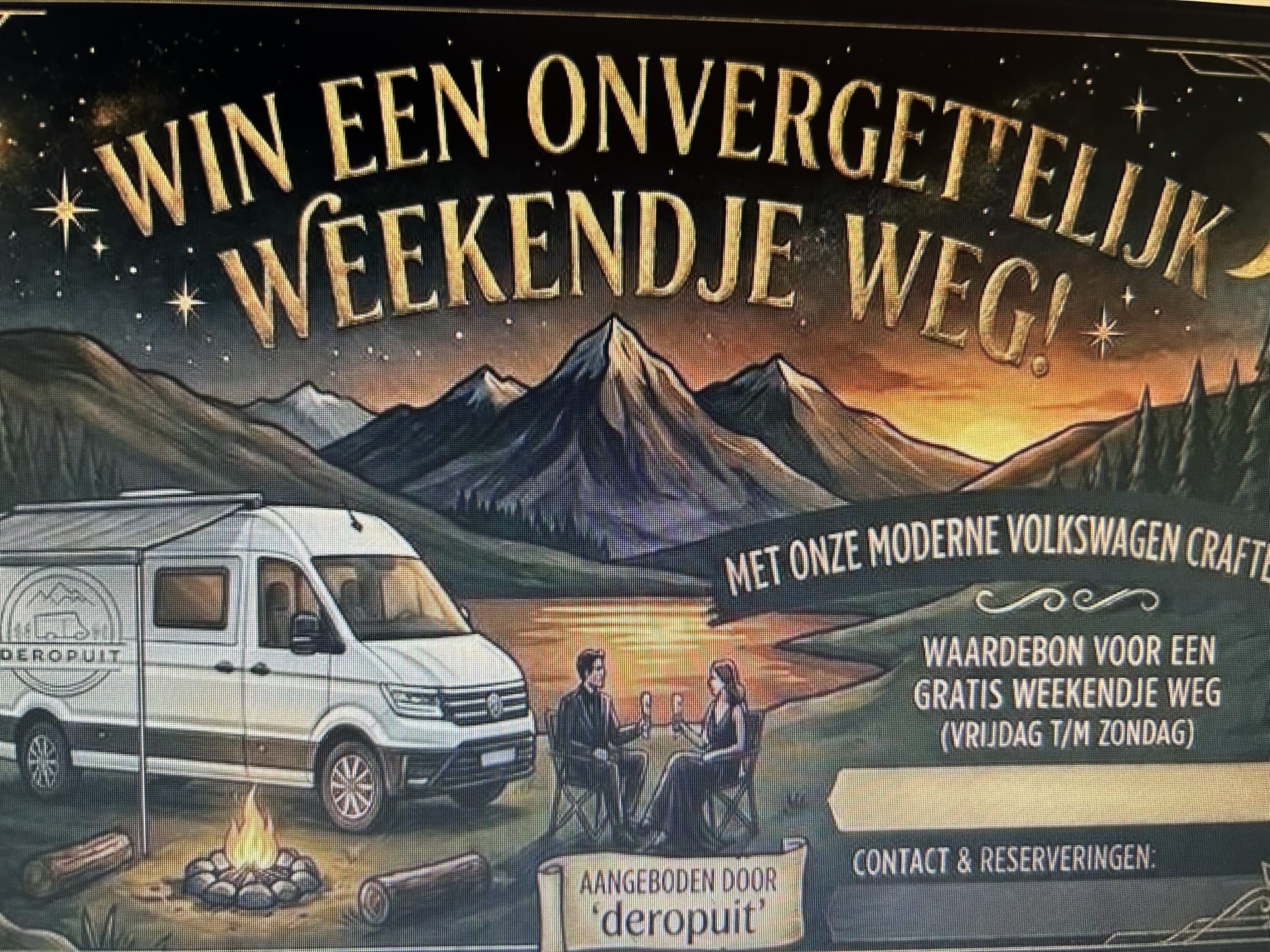 Deropuit! - Weekendje met camper.