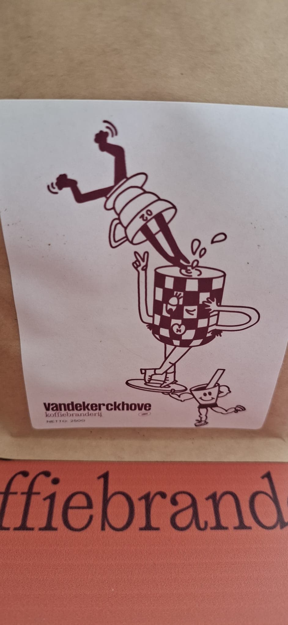 4 pakken x 250G gemalen koffie VANDEKERCKHOVE